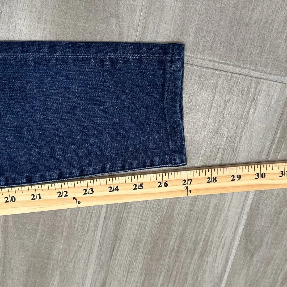 Frame Le High Rise Distressed Skinny Jeans in Endell Dark Wash Denim Size 26
